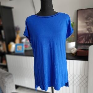 Blue Women's High-low Top